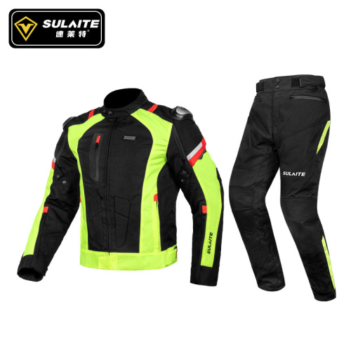 SULAITE Off-road Motorcycle Racing Suit Autumn and Winter Rally Rider Jacket Coat Warm Motorcycle Riding Suit