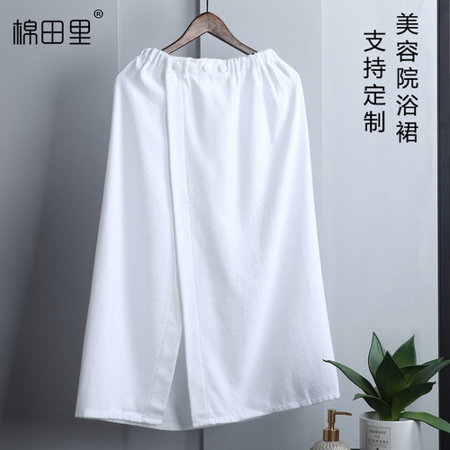 Beauty salon special bath skirt, summer thin pure cotton absorbent wearable bath towel wrapped with tube top bath skirt, one piece drop shipping