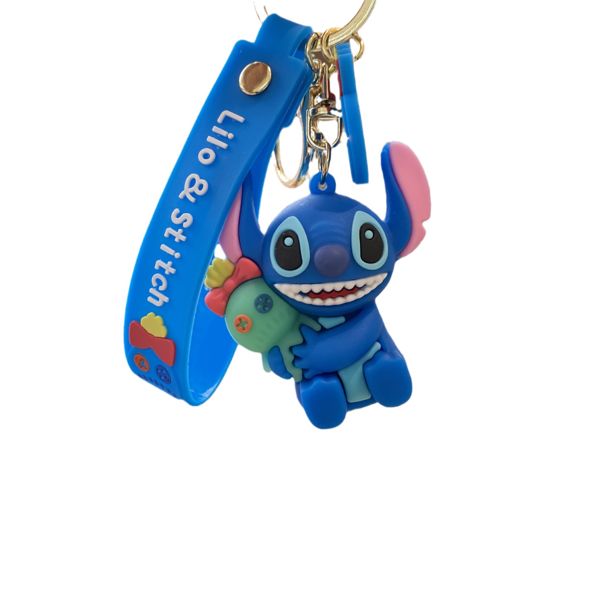 Cartoon Stitch y Bao llavero lindo joyería colgante de moda muñeca máquina coche al por mayor