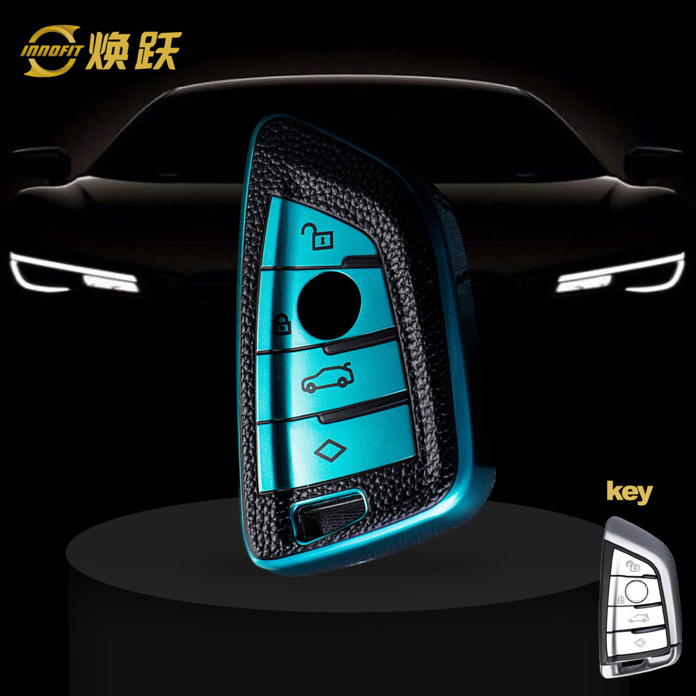 B1 TPU 완제품 블랙 가죽 질감 그린