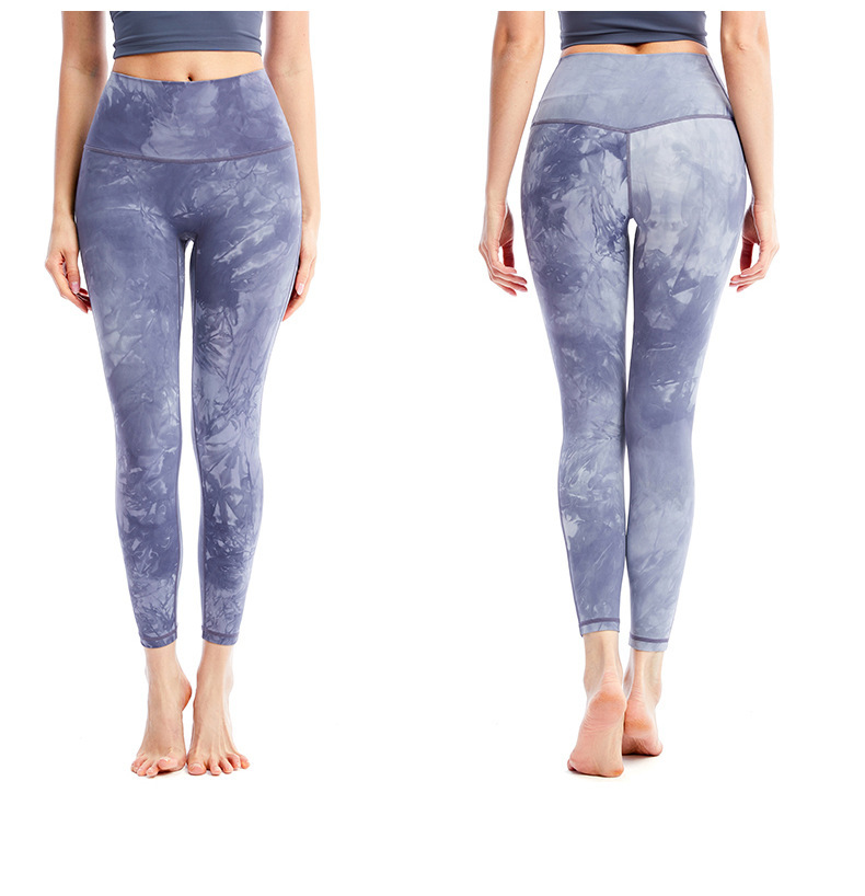 nuevos pantalones de yoga con estampado tie-dye nihaostyles ropa al por mayor NSXPF70755