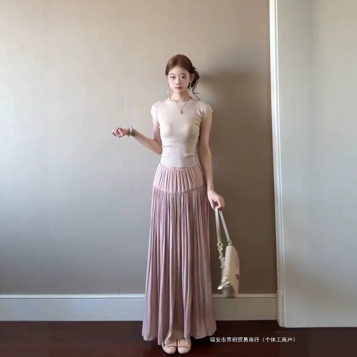Summer Salt-style Mature and Elegant Goddess Look Sweet and Spicy Pure Desire Style High-end Top and Skirt Two-piece Set for Women