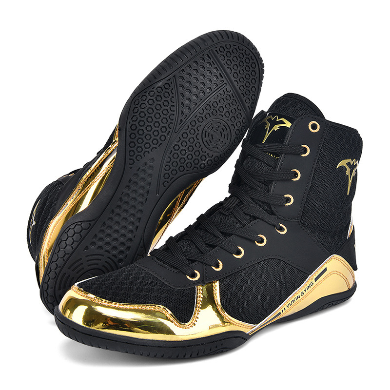 2026 New Model Men's and Women's Boxing Shoes, Sports Wrestling Shoes, Combat Training Gym Weightlifting Indoor High-Top Squat Shoes
