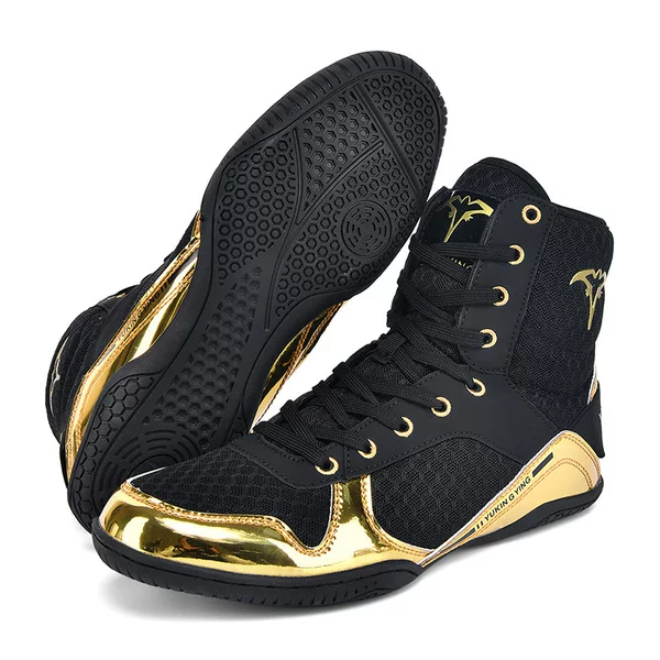 2026 New Model Men's and Women's Boxing Shoes, Sports Wrestling Shoes, Combat Training Gym Weightlifting Indoor High-Top Squat Shoes