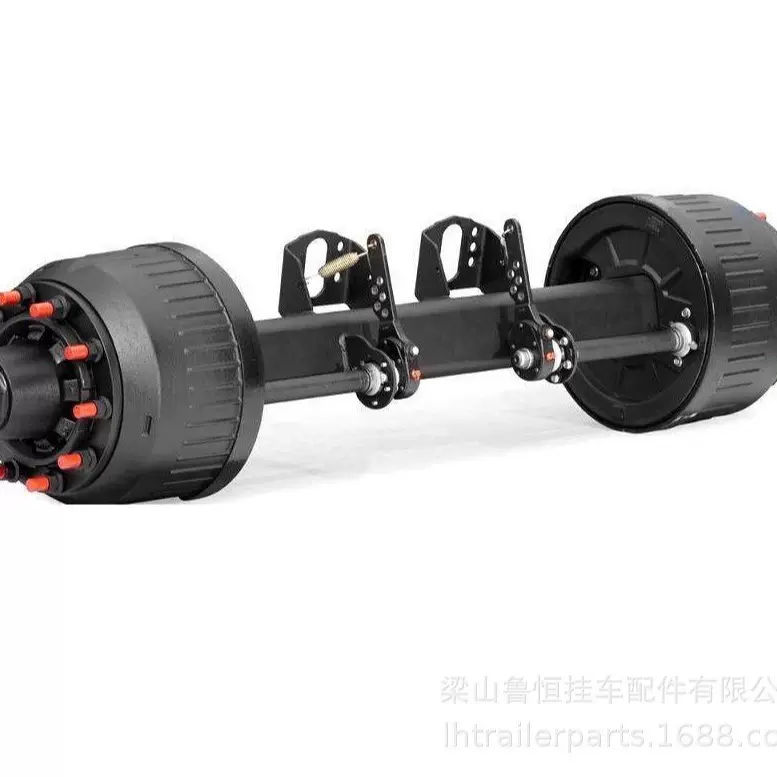 13T16T半挂车卡车后桥德式鼓式车桥车轴梁山批发