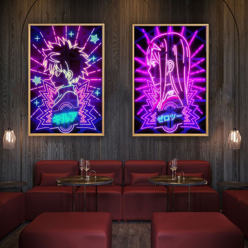 Suministro directo transfronterizo de pinturas decorativas para comercio exterior, pósteres de personajes de cómics, lona colorida para pintar, fabricantes de impresión por inyección de tinta al por mayor