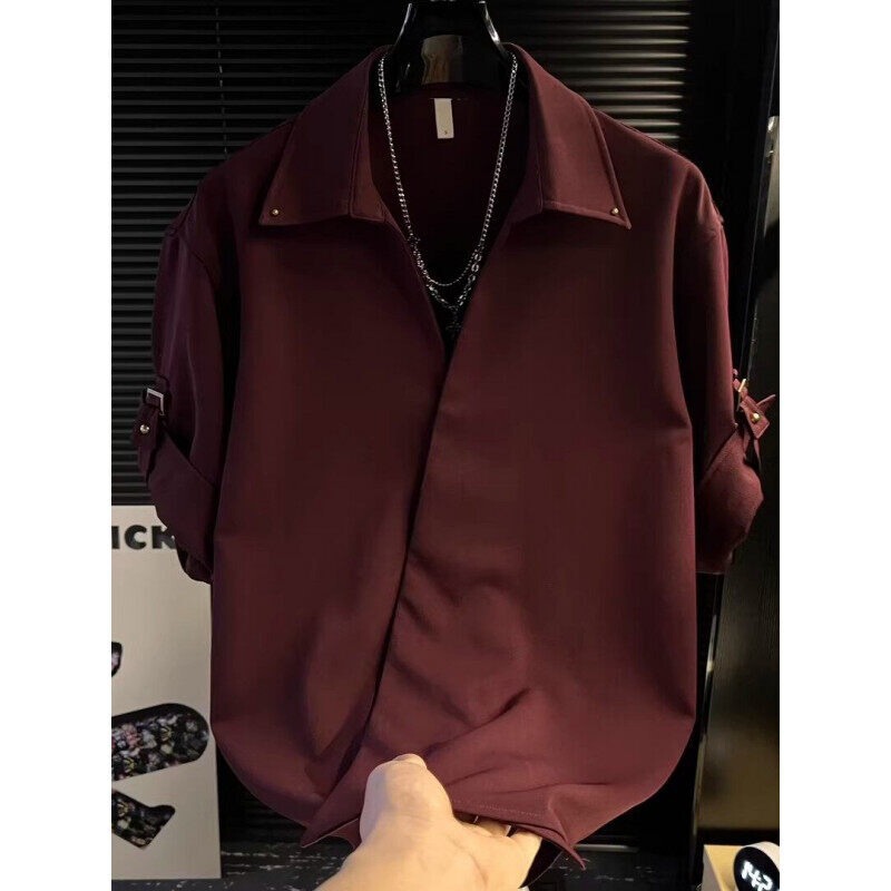 New Summer Short-Sleeved Shirt for Men, Cool and Casual, Loose and Drapey, No-Iron Design, Trendy Half-Sleeved Shirt New Summer Short-Sleeved Shirt for Men, Cool and Casual, Loose and Drapey, No-Iron Design, Trendy Half-Sleeved Shirt
