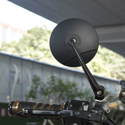 Retro Large Mirror Round Surface Modification | Motorcycle rearview mirror