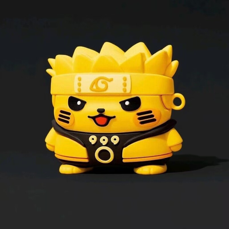 Naruto Pikachu Apple Airpods4 Bluetooth Headset Protective Cover 1/2 Generation Anti-Fall Soft Shell New Third Generation Trend