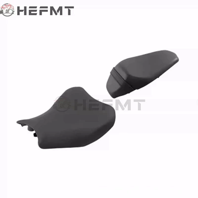 cushion front and rear seat | Motorcycle cushion - front-seat-black-rear-seat-black
