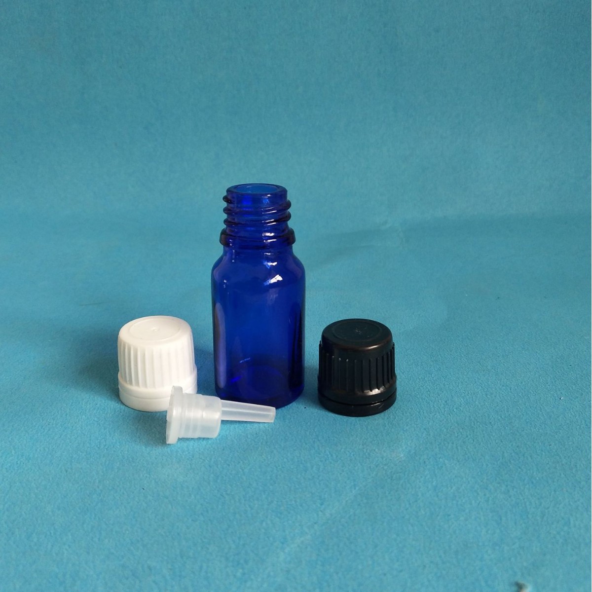 10ML玻璃瓶蓝色精油瓶分装瓶香薰瓶试剂瓶调配瓶滴管瓶