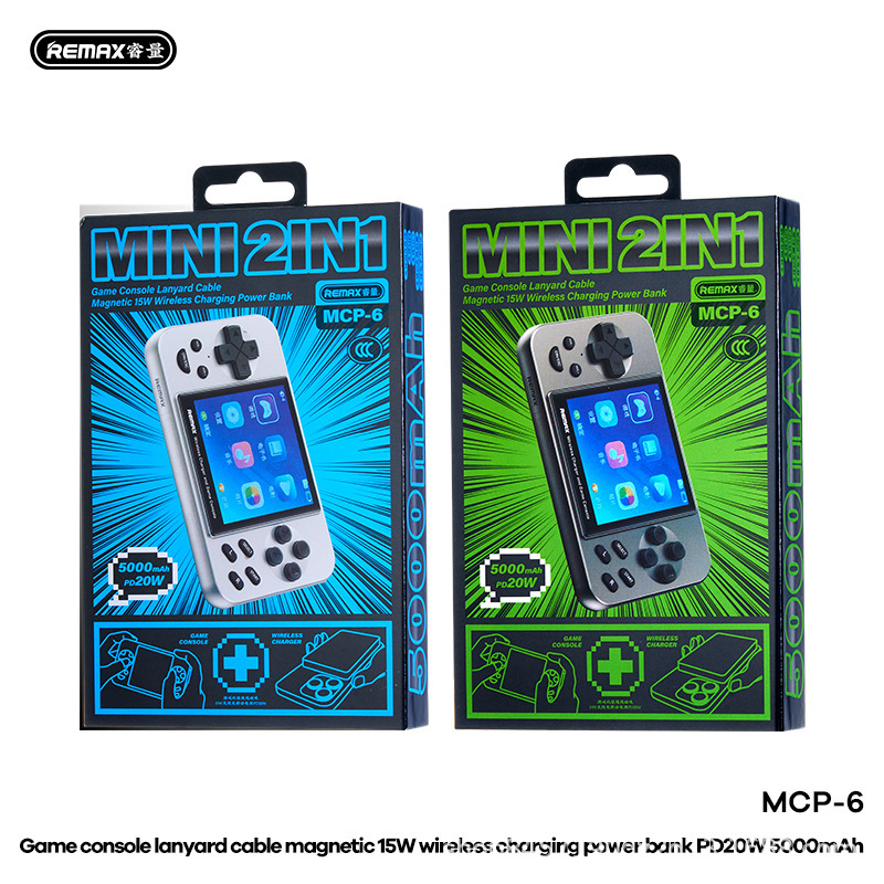 睿量游戏机15W无线充移动电源PD20W5000mAh MCP-6中文版/英文版|undefined