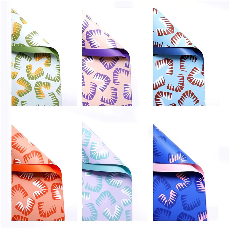 Fábrica de fiestas de flores originales transfronterizas floristas paquetes de flores de papel de embalaje de regalos de floristas de dos colores