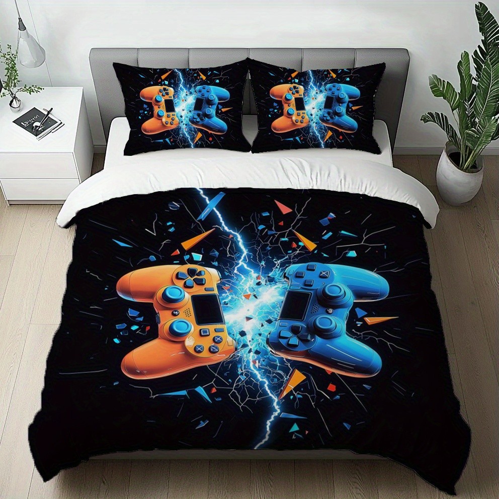 Impresión digital transfronteriza abrasión edredón juego de deportes electrónicos kits textiles suaves pro-piel TEMU / JIT