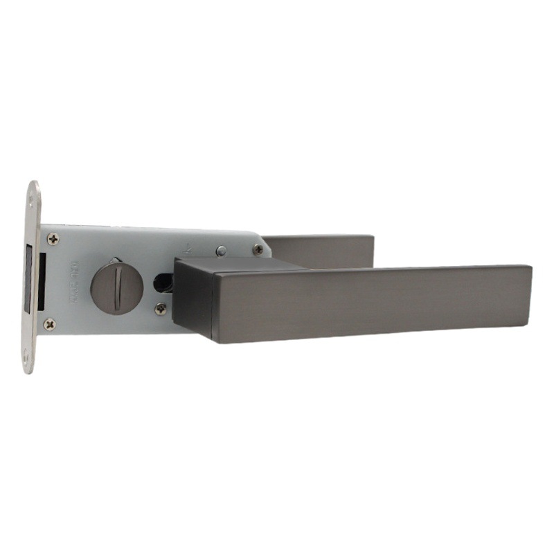 Cerradura de Puerta Interior de Aleación de Zinc con Manija Dividida, Cerradura Ecológica de Estilo Italiano, Cerradura Magnética Silenciosa para Dormitorio.