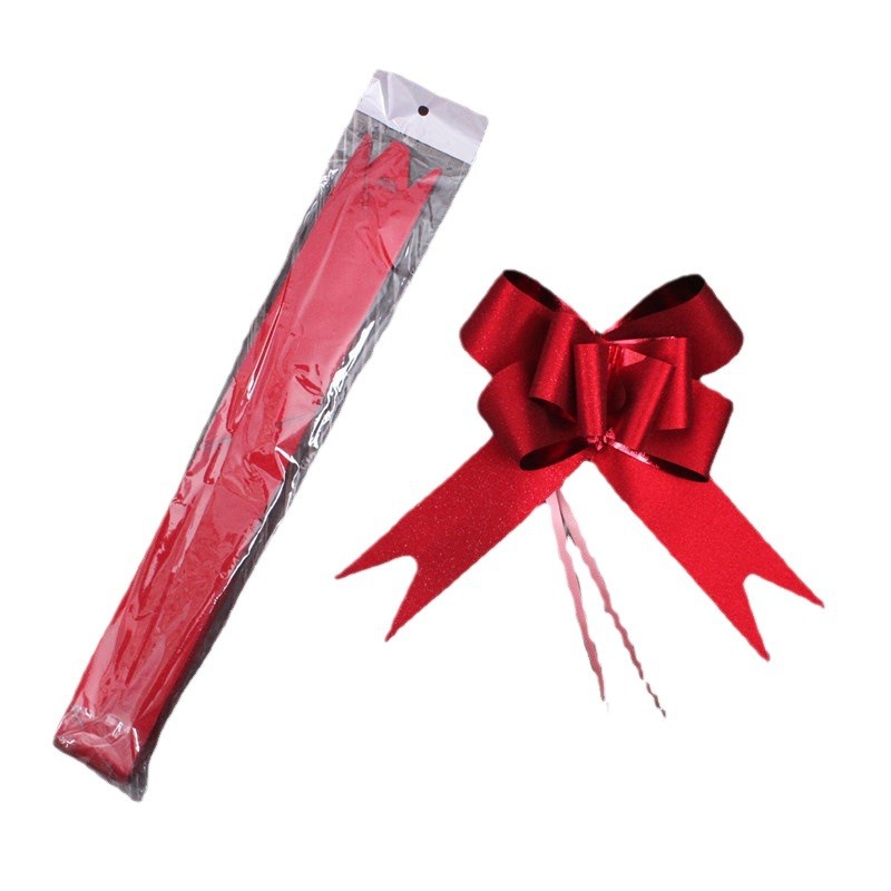 45 Película de brocado grande, flor de la perla, boda, diamante intermitente, arco, regalo, regalo, caja de regalo, decoración, flor de la mano