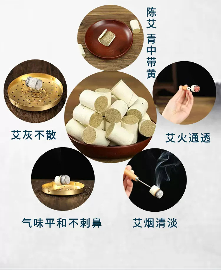 Bian Stone Moxibustion Seat Stool Portable Sitting Moxa Warmer with 108 Moxa Cones for Home Perineal Warm Therapy preparation