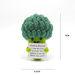 新款外贸热销positive potato有趣的积极土豆针织钥匙链挂件娃娃