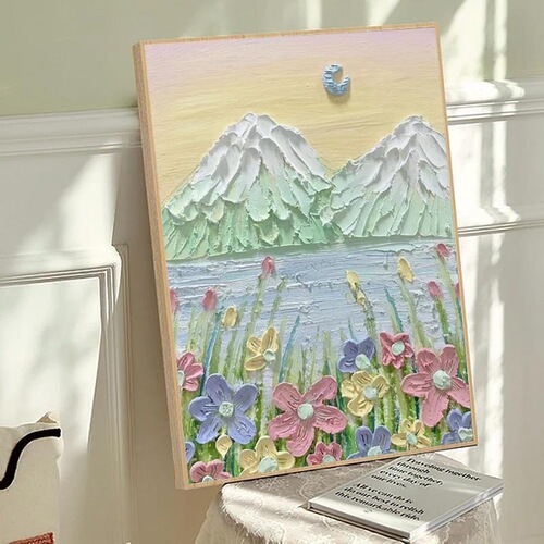 Cream quartz sand acrylic diy digital oil painting filled three-dimensional texture painting materials hand-filled decorative sand painting