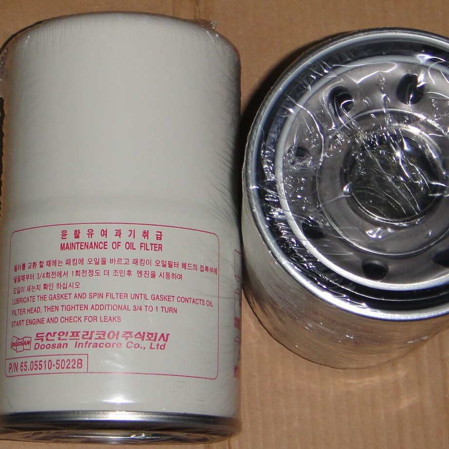 DOOSAN大宇柴油发电机维修配件，大宇机油滤清器65.05510-5020B