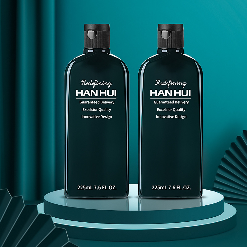 225ml方形精华水瓶 200ml橄榄油扁瓶 200ml洗发水塑料pet瓶子批发