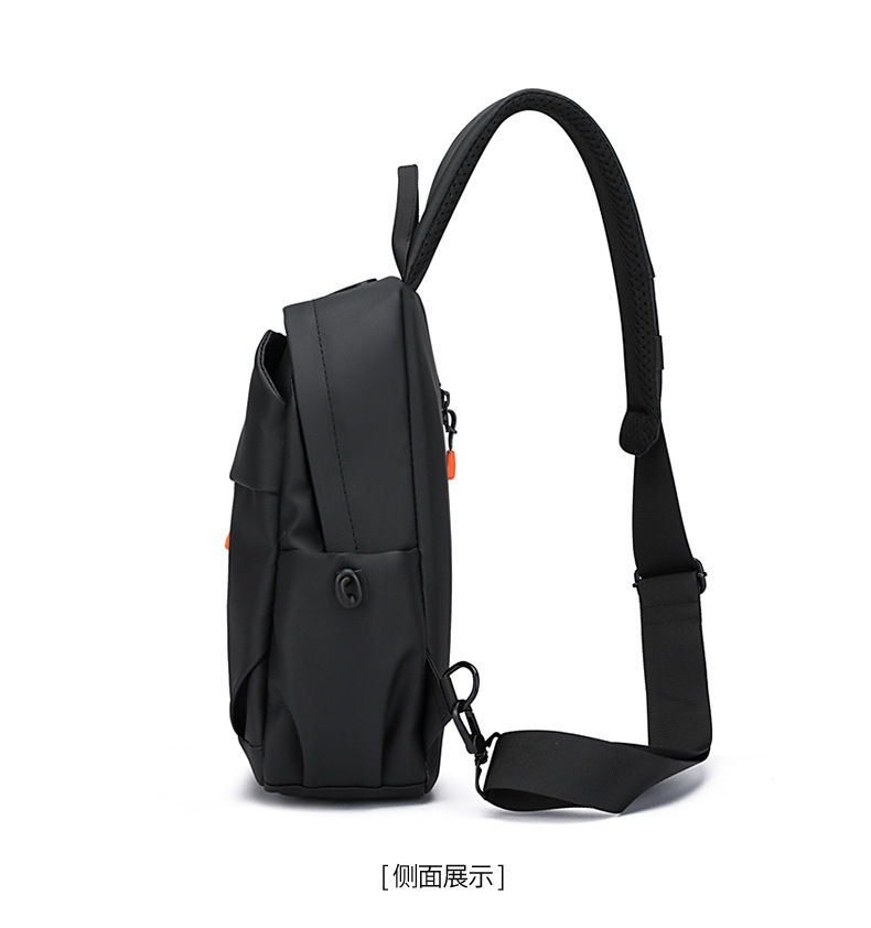 New men's chest bag, crossbody bag, fashionable small bag, cross-border multi-functional waist bag, water-resistant chest bag, outdoor sports undefined