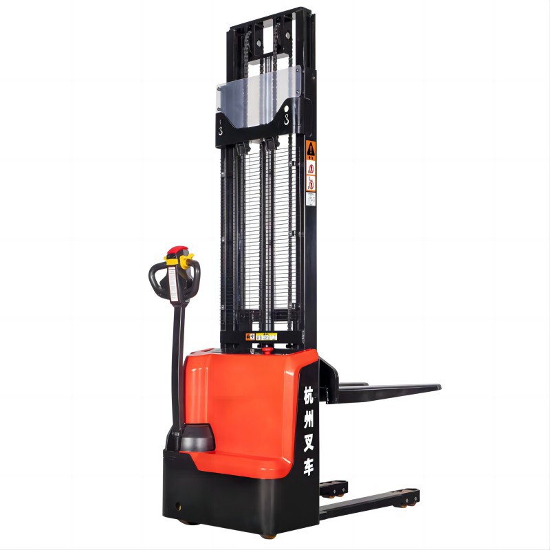 跨境新款电动堆垛叉车1.5吨升高2.5米 全电动堆高车 电动搬运车