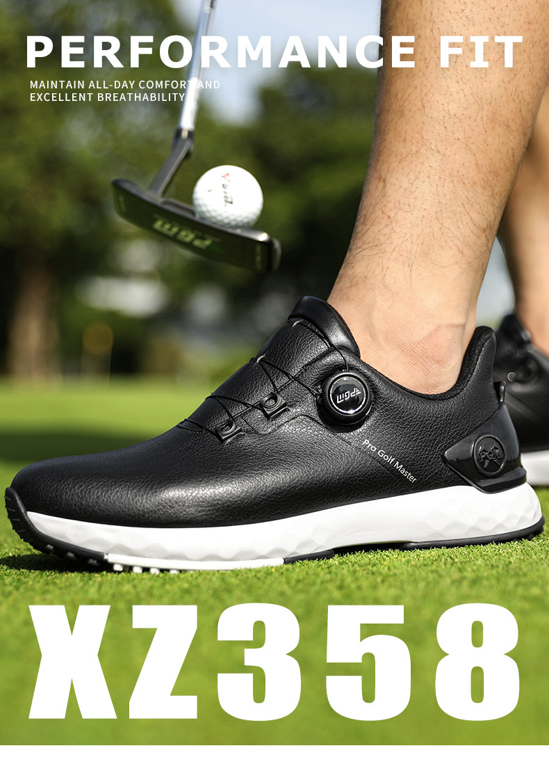 Giày golf PGM nam chống thấm nước, đế giữa hấp thụ sốc, đinh chống trượt — Yaohei [Đế giữa hấp thụ sốc/đinh chống trượt bên/chống thấm nước] XZ358, Yunbai [Đế giữa hấp thụ sốc/đinh chống trượt bên/chống thấm nước] XZ358 chi tiết 13