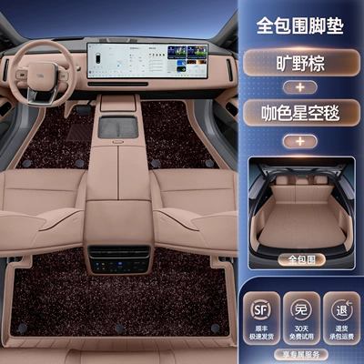 Modelə uyğun ayaqaltı, Suitable for 26 models - ideal-l62026-2026-model-five-seater-premium-package-single-layer-floor-mat-starry-sky-blanket-full-coverage-trunk-mat-available-in-four-colors