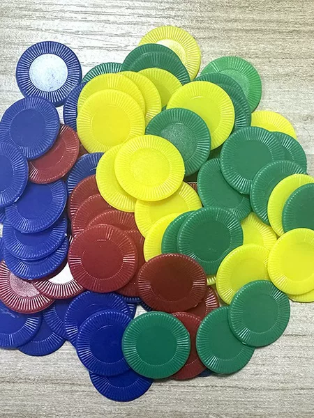 Colorful Sunflower Chips, Props, Mahjong Accessories, Points Tokens, Educational Plastic Board Game Cards, Round Game Tokens