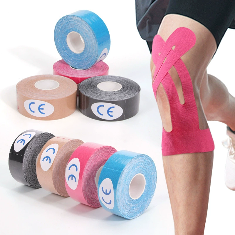 Спортивный бег эластичность может обрезать ткань, дышащая грудная клетка, мышечная наклейка, невидимая, самоклеящаяся эластичная повязка