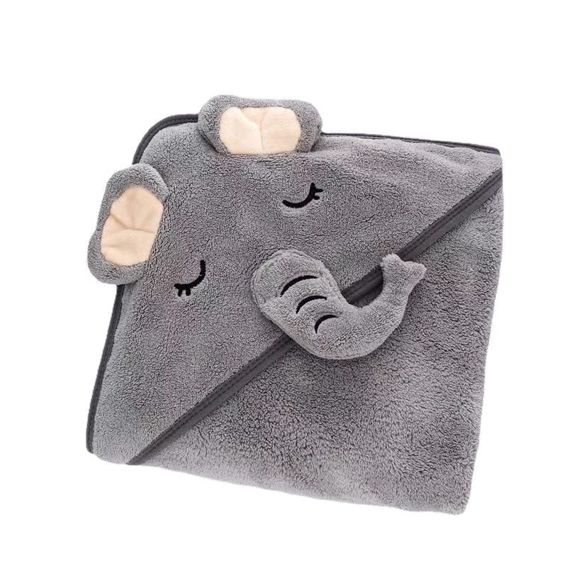 Capa de baño infantil de coral fleece