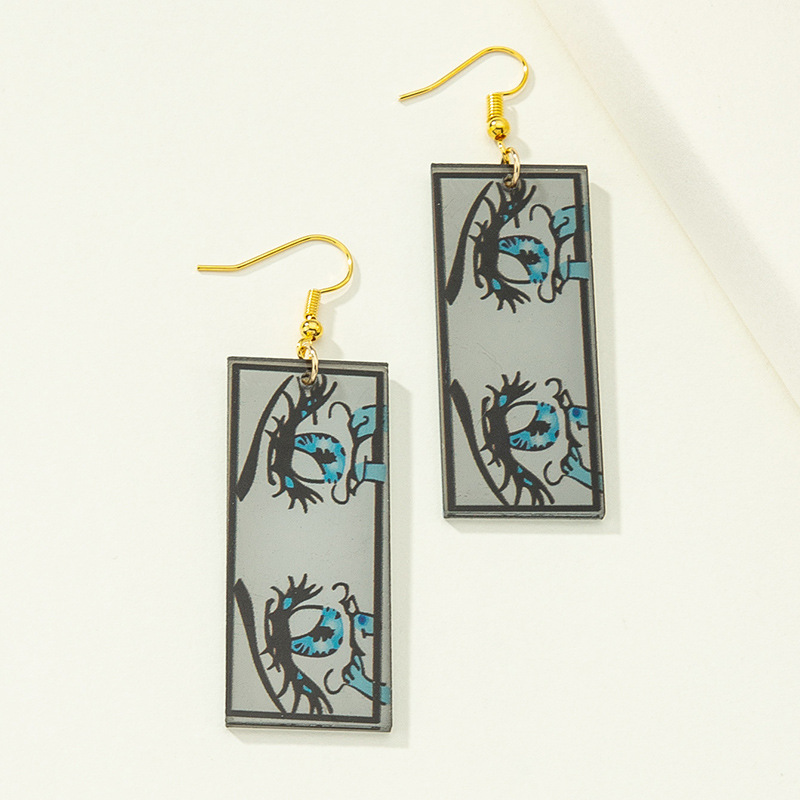 Streetwear Geometric Plating Alloy No Inlaid Earrings display picture 2