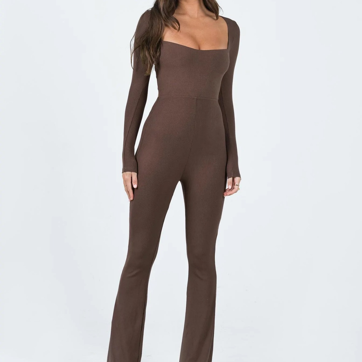 spring solid color fitted bodysuit