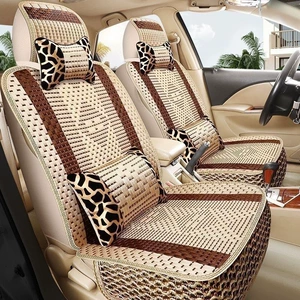 Summer five-seater breathable all-season applicable seven-seater ice silk car seat cushion, summer single-seater special car seat cover, full coverage