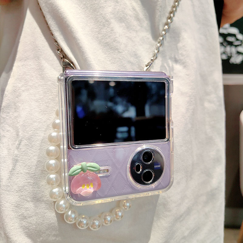 Coque de protection transparente pour vivo pliable avec perle_voghion.com