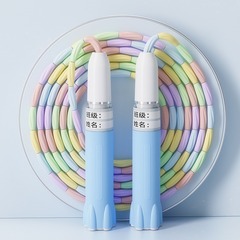 ロケットの竹節の縄跳びは小学生の幼稚園の専用の縄を卸して調整します。