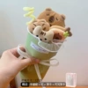Kapibala cartoon bouquet + gift bag + lamp + greeting card