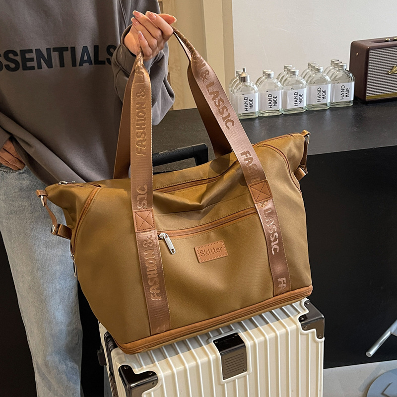 Seco-humedo separación bolsa deportiva de acondicionamiento de mujeres ocio viaje de negocios bolsa de viaje de viaje de viaje de hombres bolsa de mano de gran capacidad de corta distancia