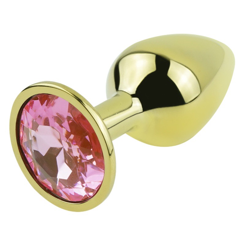 Traje de oro de acero inoxidable corte trasero pequeño anal plug back corte embolia Comercio exterior suministros para adultos productos del sexo