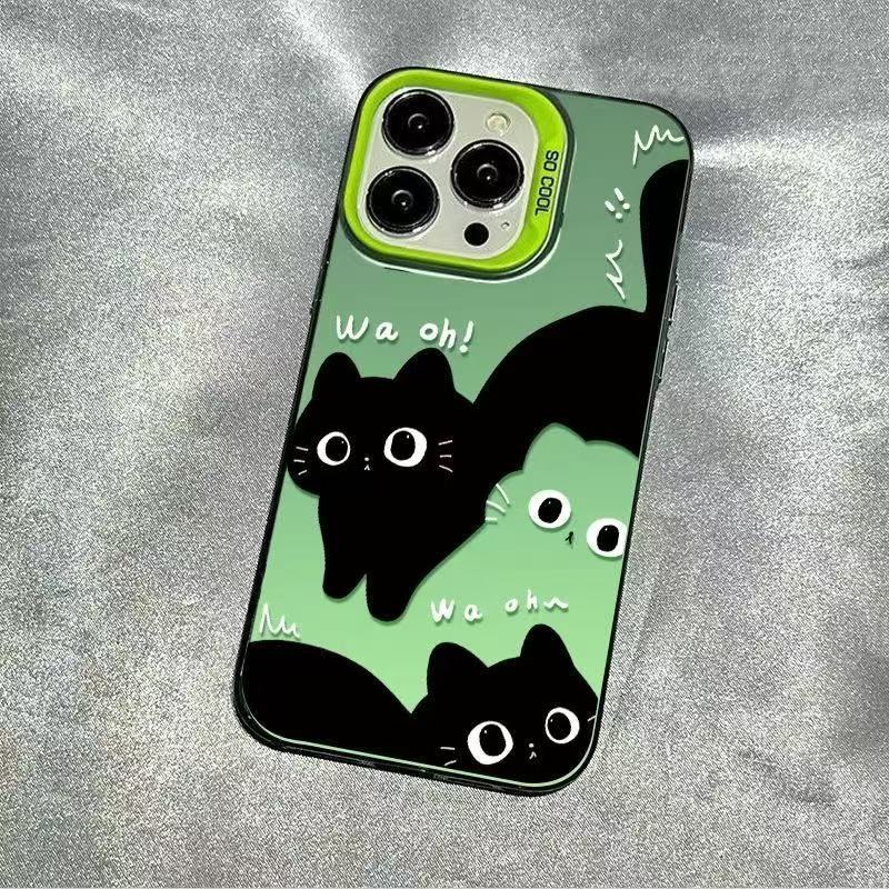 Nuevo gato de la marca de moda para iPhone 16 funda para teléfono móvil Apple 15promax/14 anti-caída 13pro1 2/11