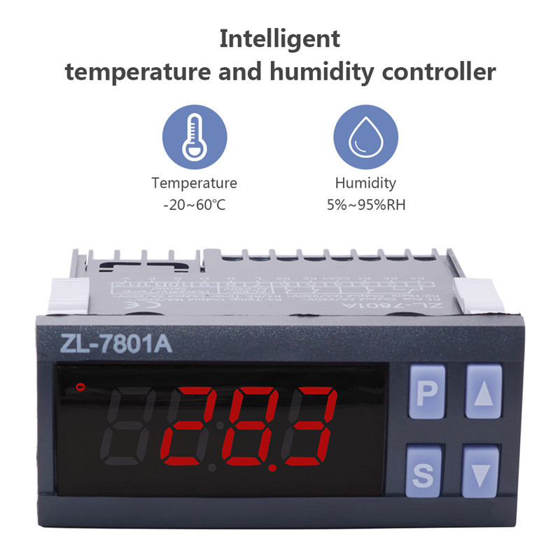 ZL-7801A intelligent temperature and humidity controller automatic incubator incubator controller hot and cold controller ZL-7801A intelligent temperature and humidity controller automatic incubator incubator controller hot and cold controller