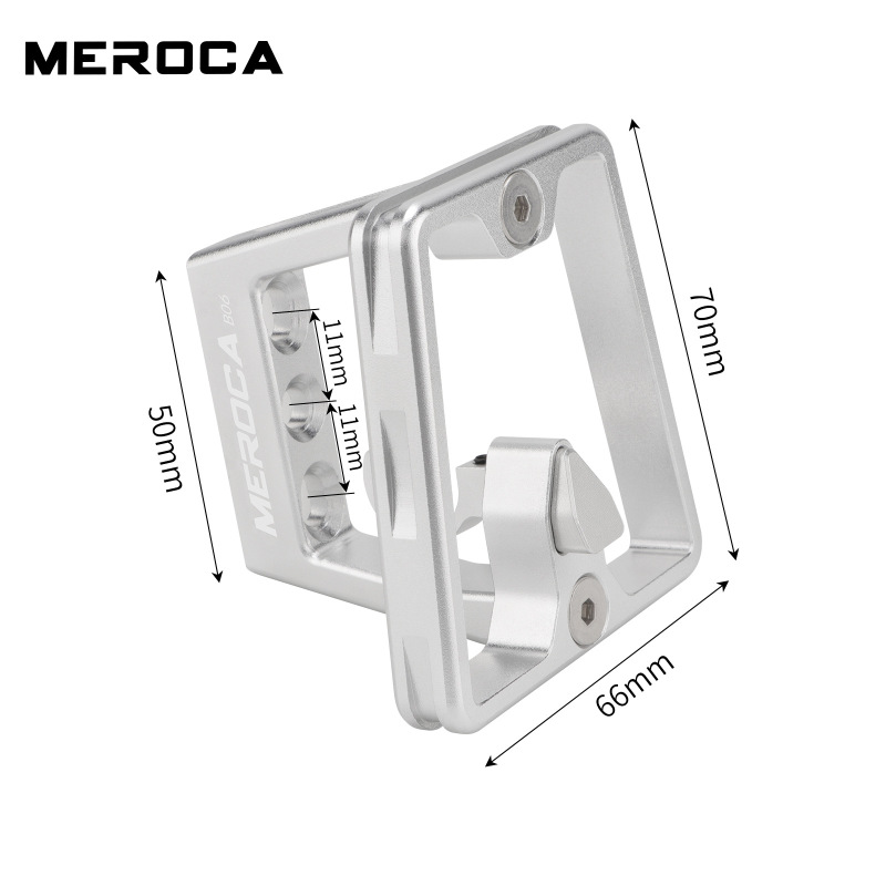 MEROCA 折りたたみフロントラックマウント 3 穴分割豚鼻ブラケット小型布フロントバッグ変換シートアクセサリー|undefined