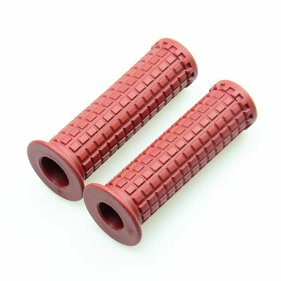 Moped Retro Handlebar Glue, Throttle | Motorcycle Handle Cover - wine-red