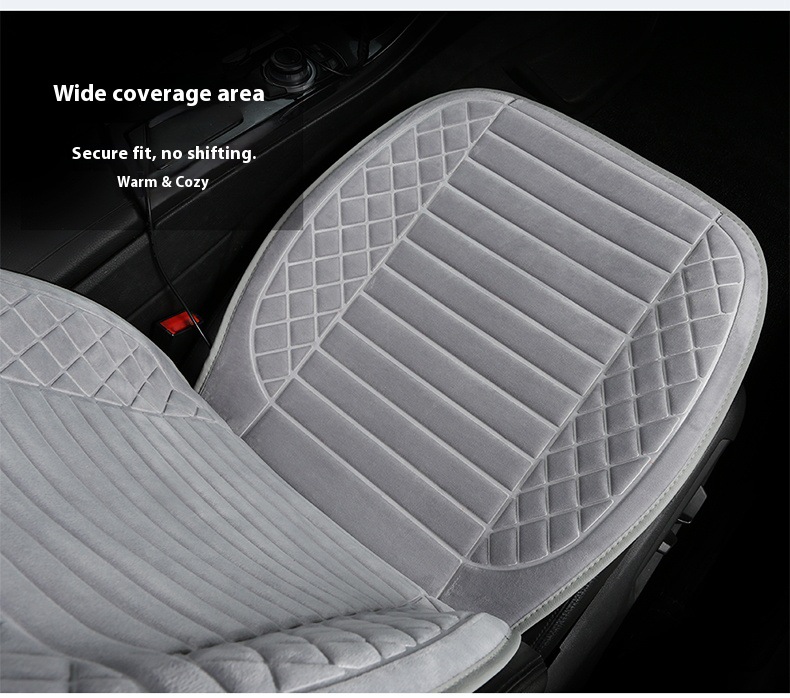 Heated Seat Cushion Fcc Certified Ce Winter Plush Cushion Car Plush Seat Cushion Car Accessories Winter Car Seat Cushion
