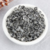 Acrylic beads with letters, 4×7mm