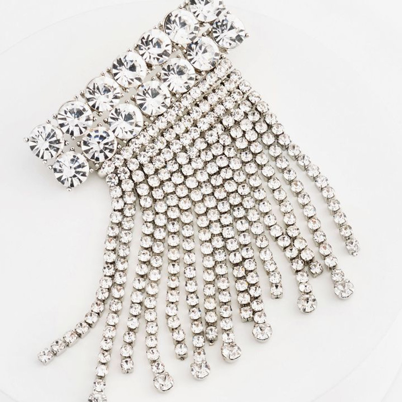 Broche de bordas de diamante sofisticado broche de alta calidad para mujeres