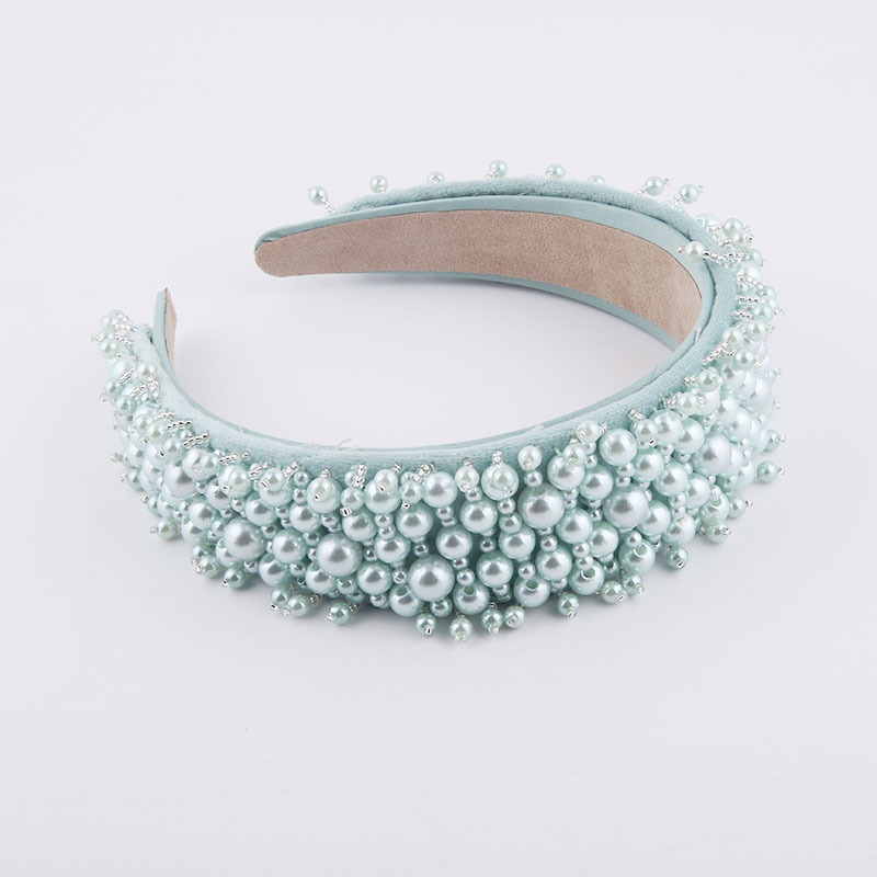 New Fashion Style Broad-brimmed Pearl Fringe Hairband display picture 7