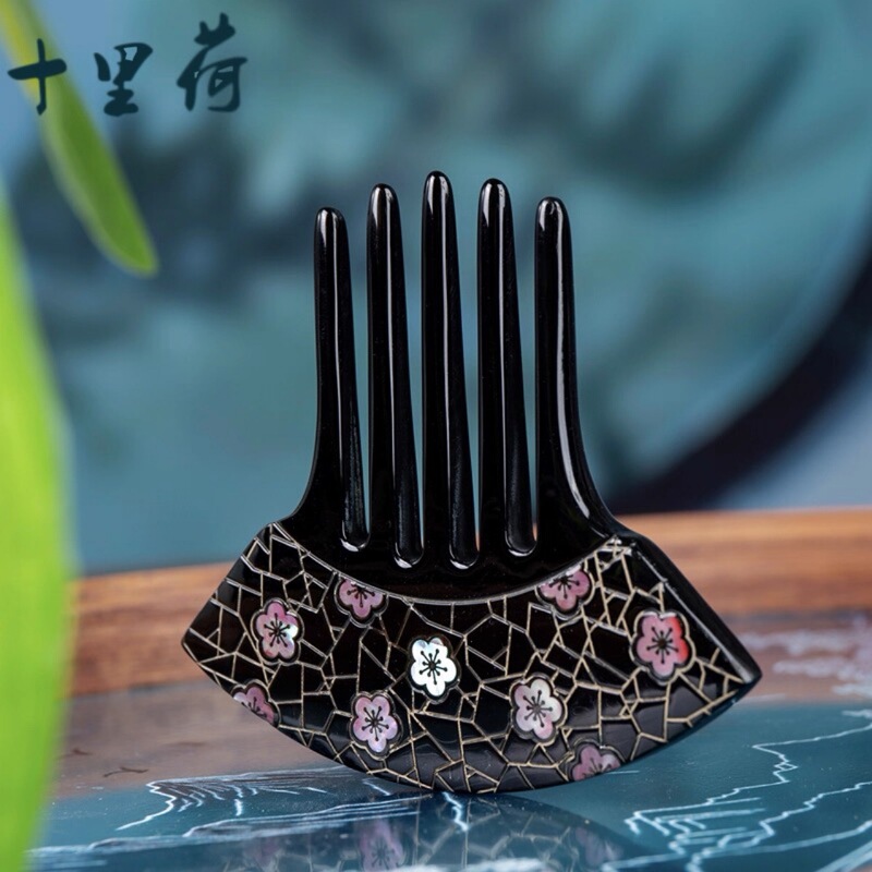 贝壳子母发簪新款醋酸古风和风复古新娘头饰厂家直销|undefined