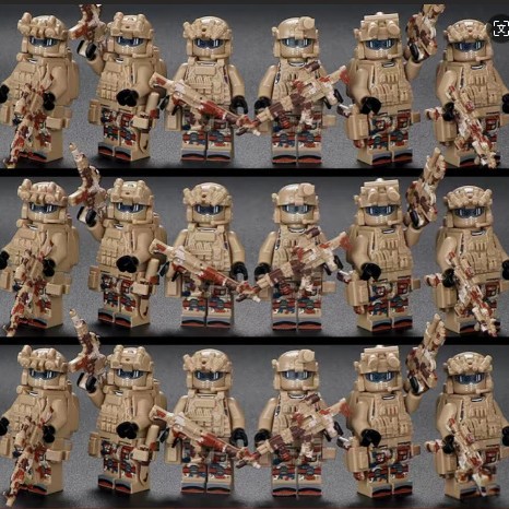 Special Forces Building Blocks Military Minifigures Swat Armed Villain Police Equipment Assembled Educational Toy Building Blocks Minifigures